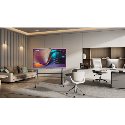 Yealink MeetingBoard 65 Pro, Centro de Colaboración Inteligente con IA, 4K UHD, Android 13, Micrófonos Integrados y Cámara Ultra Gran Angular