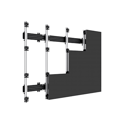 Accesorio _ Riel de Aluminio Longitud 1670 mm | Ancho 40 mm | Altura 40 mm | Diseño Modular | Tapas de Riel Incluidas