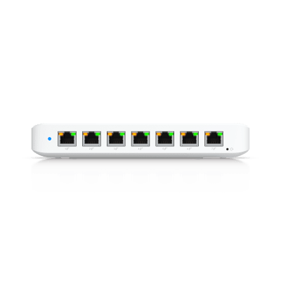 USW Ultra 210W Switch de 8 Puertos GbE (7 Puertos PoE+ y 1 Puerto Entrada PoE++) con Opciones de Montaje Versátiles