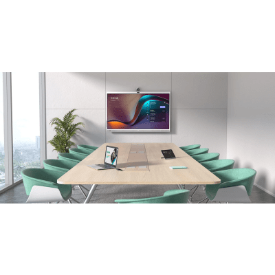 Yealink MeetingBoard 75 Pro, Centro de Colaboración Inteligente con IA, 4K UHD, Android 13, Micrófonos Integrados y Cámara Ultra Gran Angular