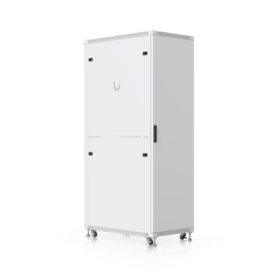 UACC Rack Cabinet 42U (600 × 1000 mm) – Gabinete de Piso Totalmente Ensamblado con Ventiladores Integrados, Paneles Removibles, Ruedas con Seguro y Puerta Frontal de Vidrio Templado