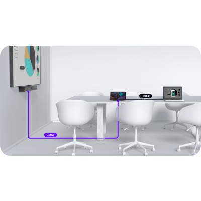 Barra de Videoconferencia Yealink A40 Todo en Uno para Salas Medianas con Panel Touch CTP-25