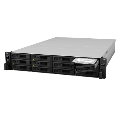 Unidad de Expansión Synology RX1217/RX1217RP | 12 Bahías de Disco | Compatible con RackStation 2U | Expansión de Volumen en Línea | Fuentes de Alimentación Redundantes (RX1217RP) | Administración DSM.