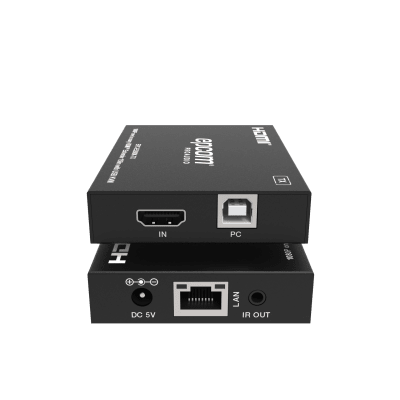 Extensor HDMI con KVM | Sobre IP | Transmisión hasta 150m | Cat5e/6 | HDCP 1.4 | 1080p | Control IR | Compatible con Switch 1G