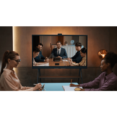 Yealink MeetingBoard 86 Pro, Centro de Colaboración Inteligente con IA, 4K UHD, Android 13, Micrófonos Integrados y Cámara Ultra Gran Angular