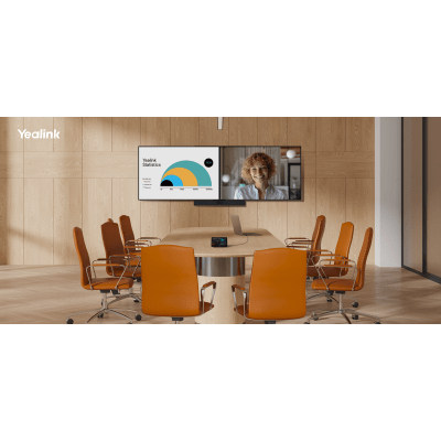 Barra de Videoconferencia Yealink A40 Todo en Uno para Salas Medianas con Panel Touch CTP-25