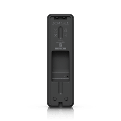 UVC Doorbell Lite – Videoportero Compacto 5 MP PoE con Visión Nocturna IR, Audio Bidireccional y Diseño Resistente al Clima, Color Negro