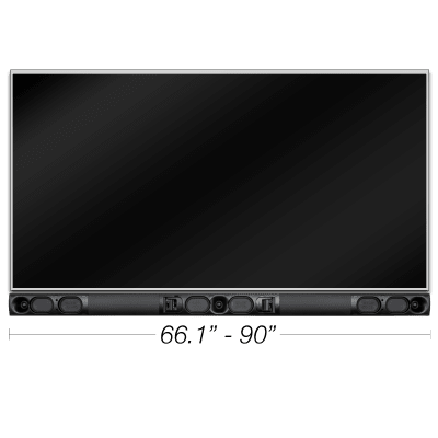 Barra de sonido pasiva LCR de longitud personalizada, con woofers de 4.5", compatible con pantallas de 71" a 100"