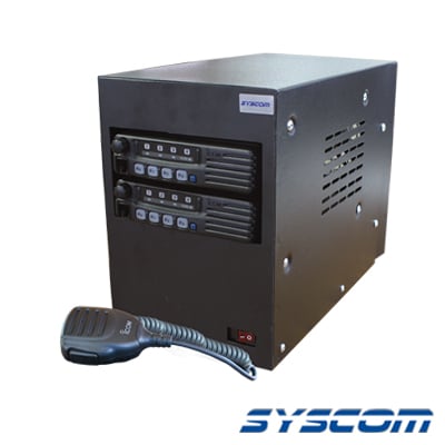 Repetidor Compacto con Radios ICF-221SM, Señalización MDC-1200, UHF 440- 490 MHz y  45 Watts.