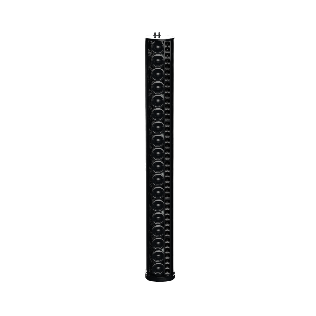 BIAMP ENT-FR Altavoz de columna ENTASYS de arreglo lineal Serie E ENT-FR, de rango completo, resistente a la intemperie, de 3 vías, 600 W continuos, 2400 W pico, color negro. 1 PIEZA