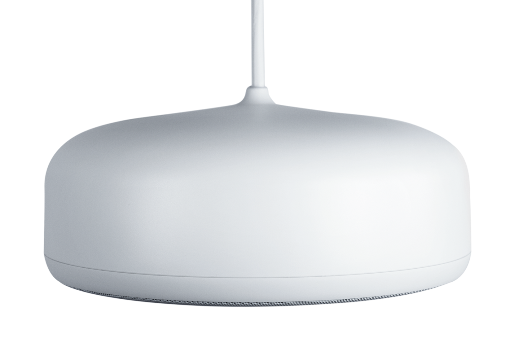 BIAMP Desono P6-SM White Altavoz colgante blanco de 6.5 pulgadas, de 2 vías, de 70 V/100 V o 16 ohmios de baja impedancia. 60 W continuos, 240 W pico, 1 PAR