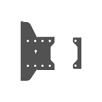 Accesorio_ Placa para Montaje doble de Pantallas Para Exhibicion de Pared a Pared| Dimensiones 225.2 mm x 126.2 mm x 95 mm