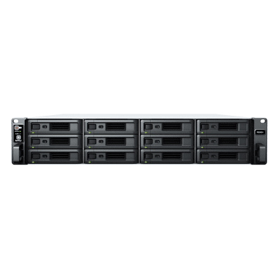 Servidor de Almacenamiento RackStation RS2423RP+ | 12 Bahías | 2U | Hasta 216 TB | Rendimiento 3,500/1,700 MB/s | Expansión a 432 TB | 10GbE | Fuentes de Alimentación Duales | Alta Disponibilidad.