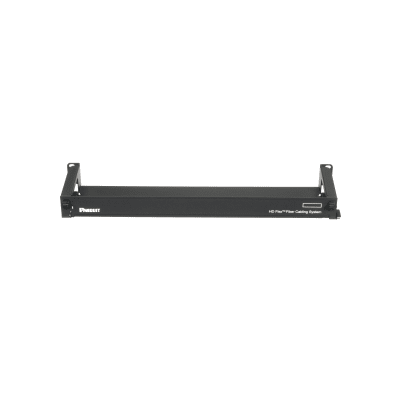 Organizador de Cables Frontal, para Panel de Fibra Óptica HD Flex™, de 1 UR, Color Negro