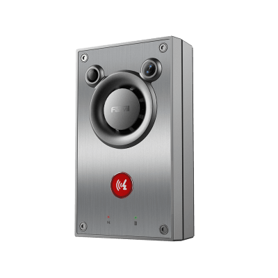 Video/ Intercomunicador IP, Altavoz 10W, 2 relevadores con botón para llamada, anti-vandálico, IP66 e IK10, PoE