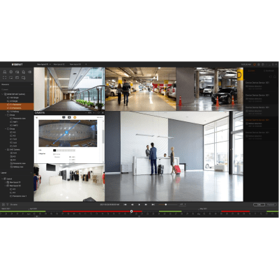 Software Wisenet Viewer v1.05.00 para Visualización de NVR/DVR / Soporte Multiplataforma Windows-macOS-Ubuntu / Búsqueda Inteligente con IA / Control PTZ y Dewarping Fisheye