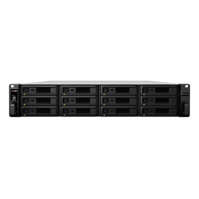 Unidad de Expansión Synology RXD1219sas | 12 Receptáculos SAS | Diseño Modularizado | Fuentes de Alimentación Redundantes | Conectividad Mini-SAS HD.