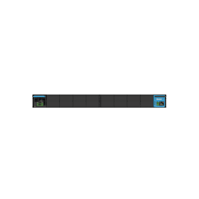 Chasis Para 9 Transmisores FMPS Clase 4, Hasta 4800 W de Potencia, Tarjeta de Red Incluida, 1 UR, Color Negro