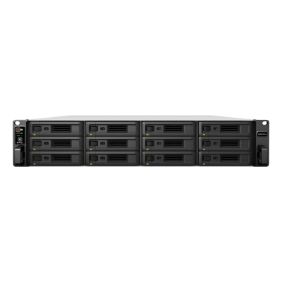 Servidor de Almacenamiento Synology RackStation RS3621RPxs | 12 Bahías | Procesador Intel Xeon D-1531 de 6 Núcleos | 8 GB DDR4 ECC | Expandible a 36 Bahías | Energía Redundante | Compatible con Virtualización y RAID.
