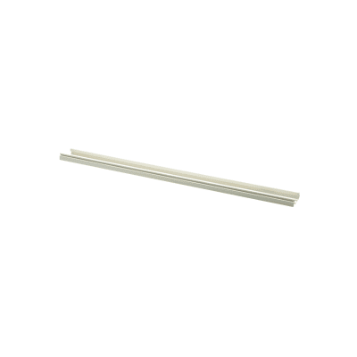 Base para canaleta T-45, de PVC rígido, con orificios perforados para montaje, 60.3 x 18.5 x 2400 mm, Color Blanco