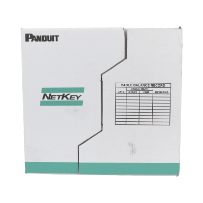 Bobina de cable UTP 305 m. de Cobre, NetKey, Azul, Categoría 5e (24 AWG), PVC (CM), de 4 pares