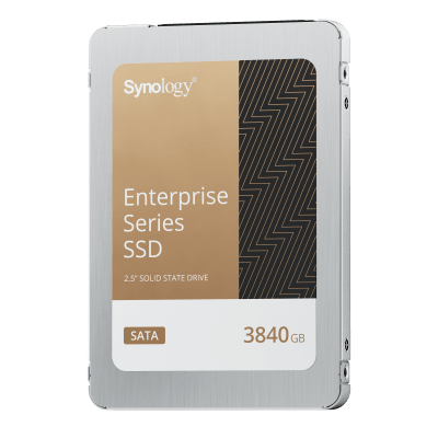 SSD SATA de 2,5" Serie Enterprise |  3840 GB | Alto Rendimiento Estable | Resistencia Empresarial | Protección de Datos Integral | Análisis de Vida Útil | Compatibilidad con Synology DSM | Garantía de 5 Años