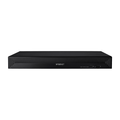 NVR 8 Megapíxel / 16 canales / H.265 / P2P Wisenet / 16 puertos PoE / 128Mbps/ Incluye 6TB