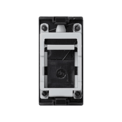 Medio Módulo Color Grafito con 1 Espacio para Jack Keystone con Guardapolvo para las cajas de escritorio Ofiblock y Teleblock / (K76/14)