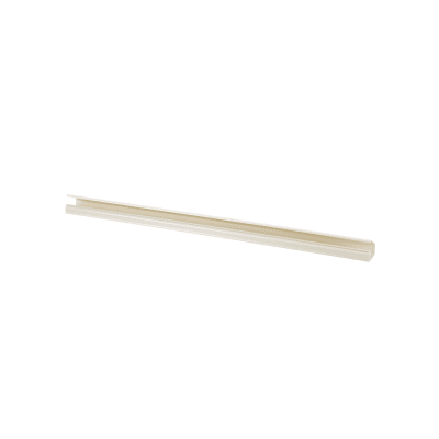 Canaleta LD10 de PVC rígido, con cinta adhesiva para instalación sin herramientas, de 38.4 x 24 x 2438 mm, Color Blanco Mate