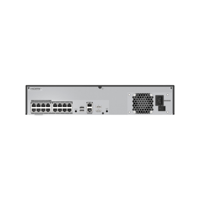 NVR de 12 Megapíxel sistema operativo Ubuntu Linux / Hasta 32 canales / 24TB Incluidos / 16 puertos PoE+ / H.265 & WiseStream / Incluye 1 Licencia de 4 canales