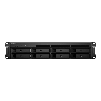 Servidor de Almacenamiento en Red RackStation RS1221+ | 8 Bahías | Expansión a 12 Bahías | CPU AMD Ryzen V1500B | 4 GB DDR4 ECC | RAID Soportado | 10/25GbE | Synology High Availability | Protección de Datos Integral.