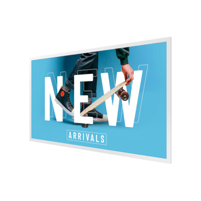 E-PAPER para publicidad digital, bateria incluida, hasta 6 colores uso 24/7, VESA 200x200