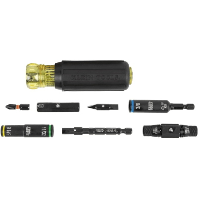 Destornillador / Llave de Tuercas 10 en 1 KNECT™ con Clasificación de Impacto / Compatible con Herramientas Eléctricas / Puntas Intercambiables / Portabrocas KNECT™ de 12 Puntos / Barra de Acero / Torque de 150 in-lb