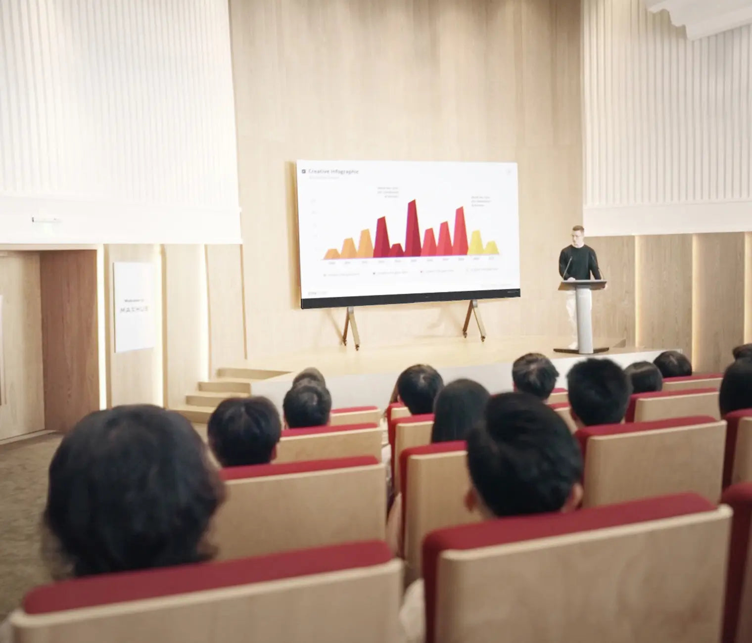 MAXHUB LX120V07 Pantalla LED 120" All-in-One | Video Wall Comercial Full HD Integrado. Diseño Ultra Delgado, Audio de Studio y Screen Sharing Inalámbrico. Solución Visual Profesional de Gran Formato para Salas de Juntas, Conferencias y Auditorios