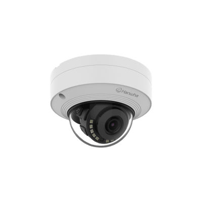 Cámara IP Tipo domo Antivandálica 8 Megapíxel / Lente fijo 3 mm / IR 20M / WDR 120db / IP66 / H.265 & WiseStream / Inteligencia Artificial Deteccion de Personas y vehiculos