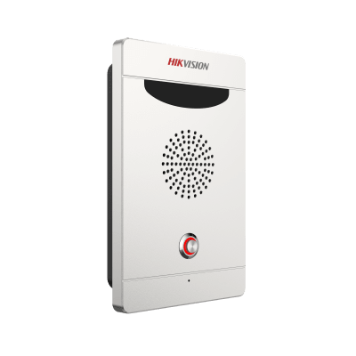 Estación de Alarma de Pánico / Audio Bidireccional / Altavoz 3W Integrado / Micrófono Omnidireccional / 2 Entradas y 2 Salidas de Alarma / IP65 IK08 / Montaje Pared y Empotrado / Exterior Aluminio.