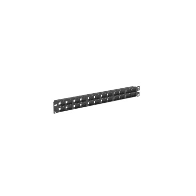 Panel de Parcheo Modular Mini-Com (Sin Conectores), Plano, Blindado, Alta Densidad, de 48 puertos, 1UR