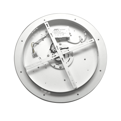 Ventilador de Techo con Luminario LED de 110 V CA 50/60 Hz /  88 W / 3 Tonos de Luz (6500 - 4 000 - 2 700 K) / Con giro 360° / Diámetro 495 mm / 6 Velocidades / Dimeable.