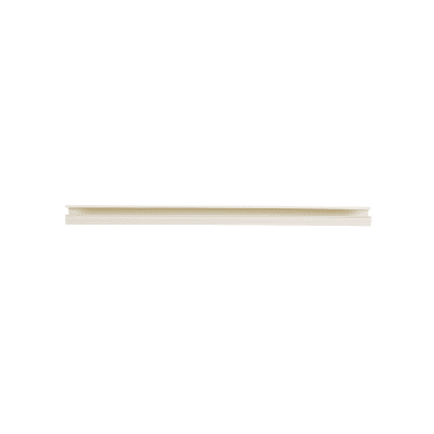 Canaleta LD10 de PVC rígido, con cinta adhesiva para instalación sin herramientas, de 38.4 x 24 x 2438 mm, Color Blanco Mate
