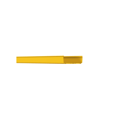 Canaleta FiberRunner™ 12X4, de PVC Rígido, Color Amarillo, 3 m. de Largo