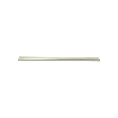 Base para canaleta T-45, de PVC rígido, con orificios perforados para montaje, 60.3 x 18.5 x 2400 mm, Color Blanco