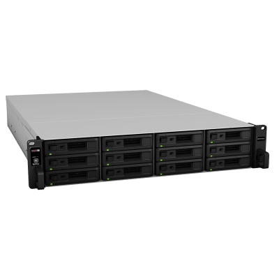 Unidad de Expansión Synology RXD1219sas | 12 Receptáculos SAS | Diseño Modularizado | Fuentes de Alimentación Redundantes | Conectividad Mini-SAS HD.