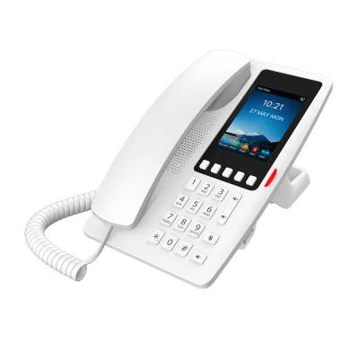 Teléfono IP Wi-Fi Hotelero con PoE, Puerto USB de Carga y Pantalla LCD de 3.5"