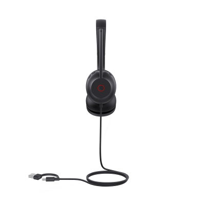 Diadema Alambrica UH35 Dual Teams de Yealink USB C/A con Cancelación de Ruido y Diseño Ergonómico