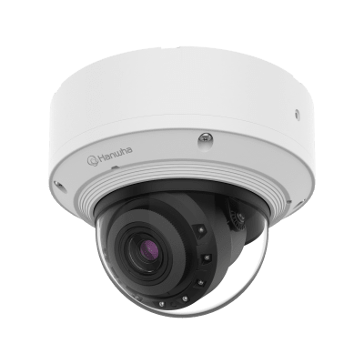 Cámara Domo Interior AI 8MP / Sensor 1/1.2" / Zoom Motorizado 2.25x (5.9-13.3mm) / WiseIR 60m / Análisis Inteligente IA / Detección Persona-Vehiculo-Matrícula / IP52 IK10 / Doble Ranura SD / PoE+ o 12VDC