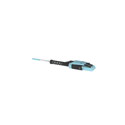 Jumper de Fibra Óptica Multimodo 50/125 OM4, LC-LC Uniboot Duplex, LSZH, Color Aqua, 3 Metros