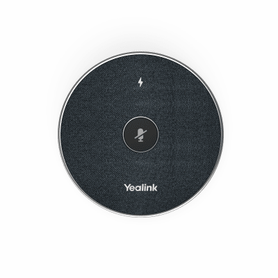 Micrófono Inalámbrico de Mesa / Captación 360° / Alcance 6 m (19.7 ft) / Arreglo de 3 Micrófonos / Wi-Fi Cifrado / Base de Carga Incluida