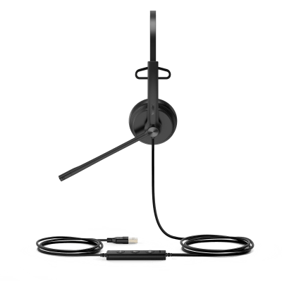 Diadema Alámbrica UH34 Mono de Yealink USB Compatible con Teléfonos IP y Computadoras.