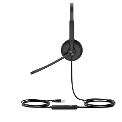 Diadema Alámbrica UH34 Mono USB / 3.5mm Teams de Yealink con Almohadillas de Cuero