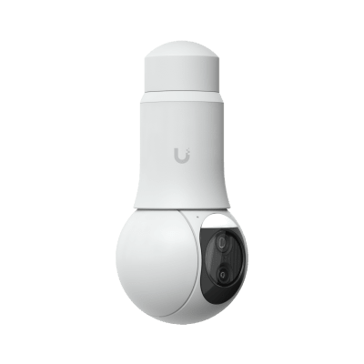 Cámara UniFi Protect G6 PTZ Color Blanco, Doble Lente 4K, Zoom Híbrido 10x, Motor AI Multi-TOPS, Visión Nocturna IR 30m, Audio Bidireccional, Protección IP66, Resistencia al Vandalismo IK04